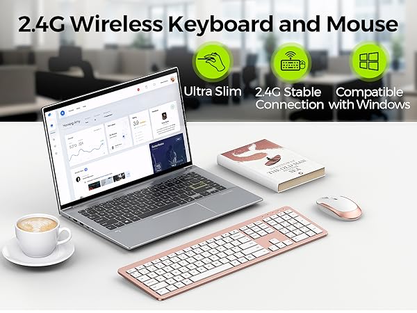 full size keyboard and mouse
