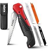 KATA 5-in-1 Folding Hand Saw with 4 Interchangeable Blades in Canvas Bag | Multi Drywall Saw Cuts...