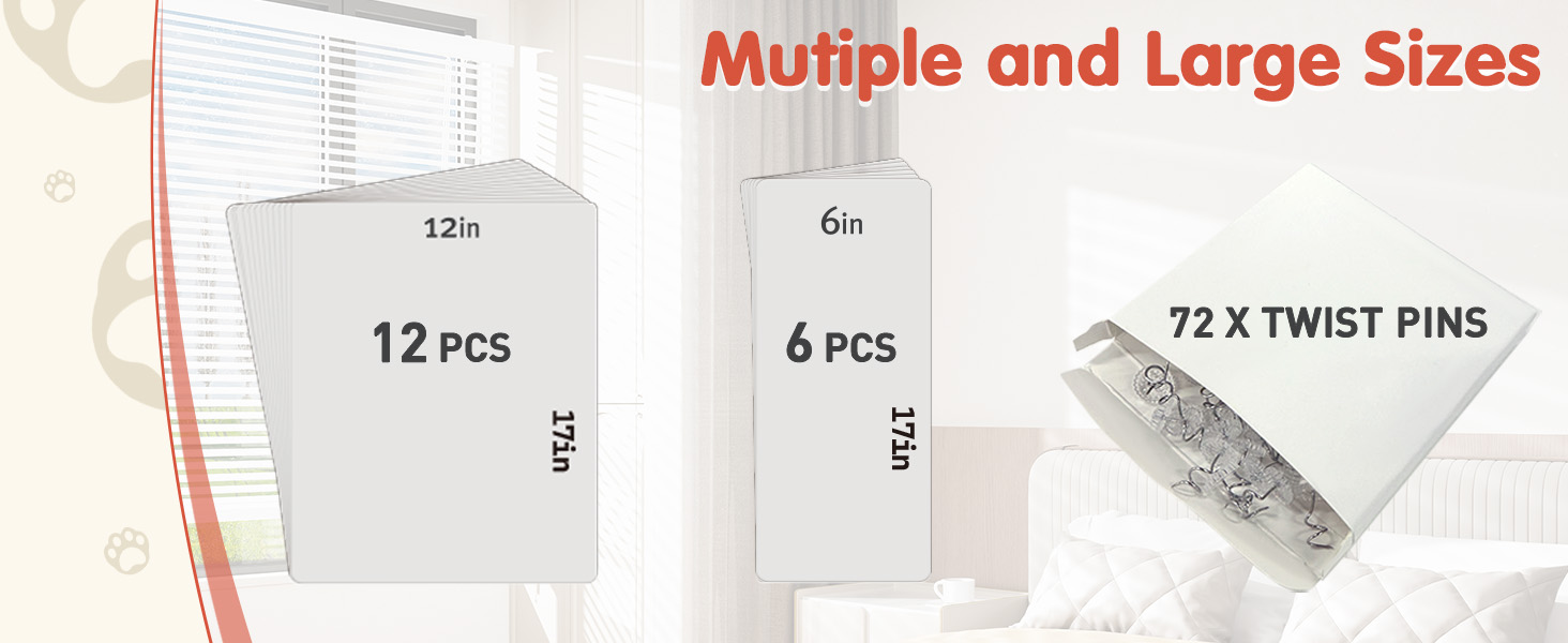 mutiple and large sizes