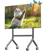 NB Mobile TV Cart, UL Listed, Rolling TV Stand with Wheels for 65-90 Inch LCD OLED Flat Panel Scr...