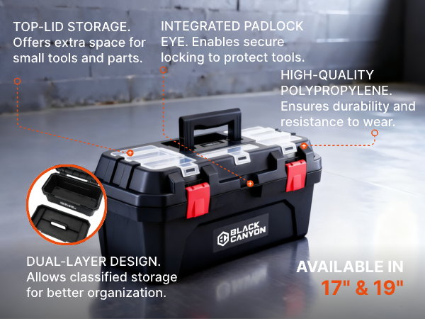 Portable Plastic Tool Box