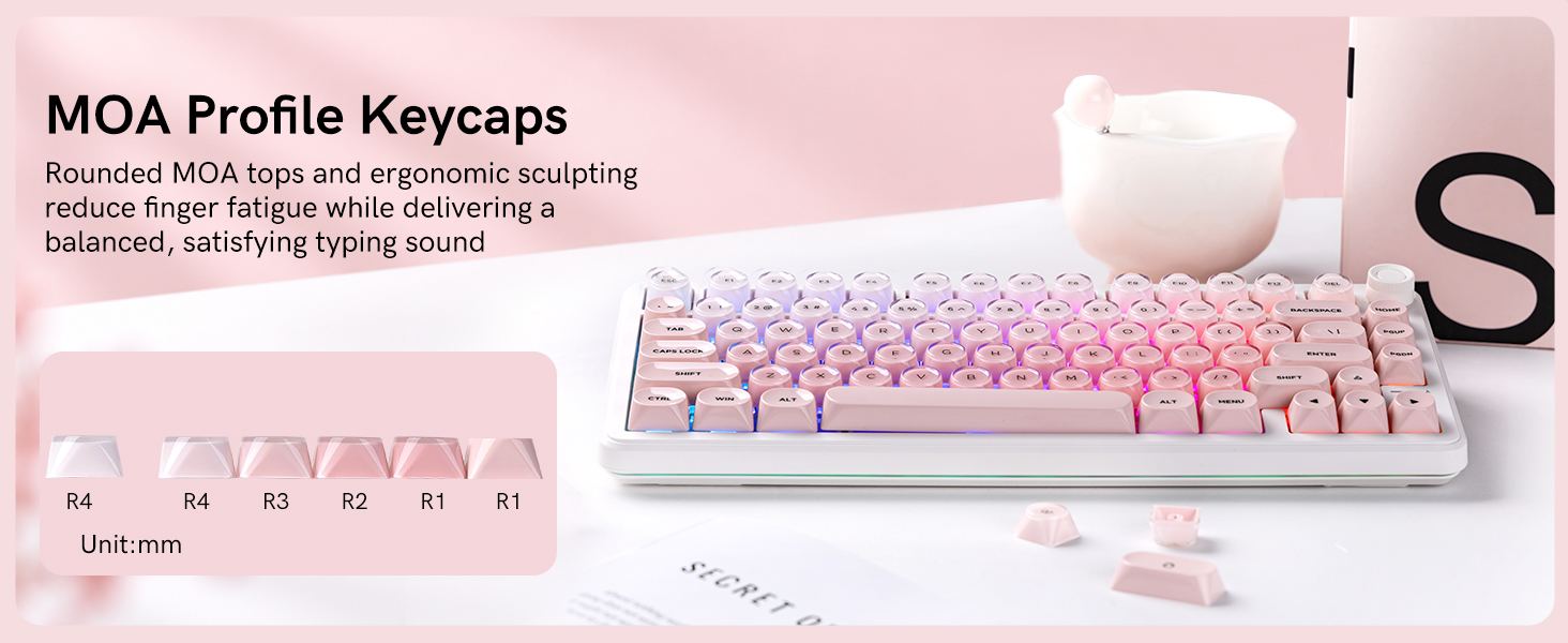 MOA Profile Design for Comfortable Long-Session Typing
