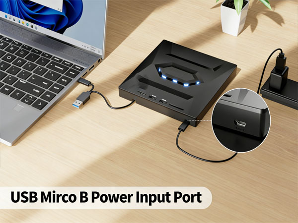 Equipped with a 2-in-1 high-speed interface