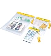 YUMQUA Clear Waterproof Bags, Water Tight Cases Pouch Dry Bags for Camera Mobile Phone Maps Pouch...