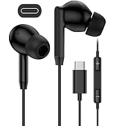 Wired Earbuds USB-C Headphones for Samsung Galaxy A17 A16 A36 A26 S25 Ultra S24, Oneplus, Apple, ...