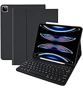 aMZCaSE iPad 13-inch M2(2024) Pro 12.9 Case with Keyboard for iPad Pro 12.9 inch(6th,5th,Gen),Blu...