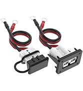 Anderson Connector, 8AWG 50AMP Battery Quick Connect/Disconnect Connector 6 to 12 Gauge 1.25ft Ba...