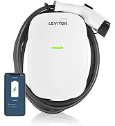 Leviton Level 2 Smart Electric Vehicle (EV) Charger with Wi-Fi, 32 Amp, 208/240 VAC, 7.6 kW Outpu...
