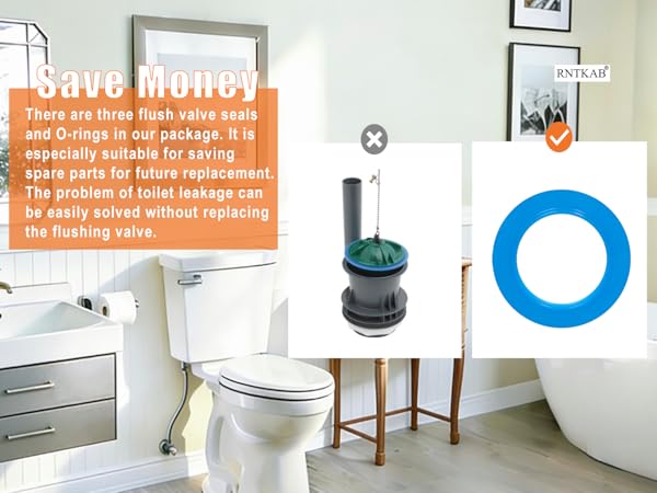 Flush Valve Seal for American Standard ang Eljer Toilets, 7301111-0070A Toilet Parts Replacement