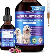 Dog Antibiotics Support - Natural Antibiotics Care for Dogs Herbal Supplement for Cough Allergy I...