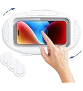 URROY Shower Phone Holder Waterproof Anti Fog Touchscreen 480 Degree Rotation Shower Phone Case B...