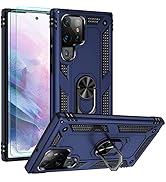 Androgate Samsung S22 Ultra Case, Galaxy S22 Ultra Case with HD Screen Protectors, Military-Grade...