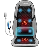 COMFIER Back Massager with Heat,Massage Chair Pad,Massage Seat Cushion with Adjustable Lumbar Sup...