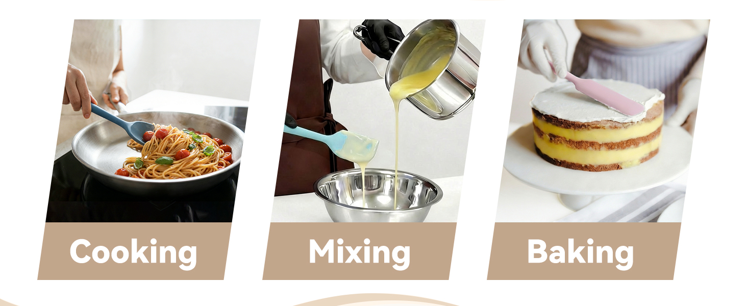 With a food grade silicone cooking utensils set, featuring small spatula silicone mini, jar spatula