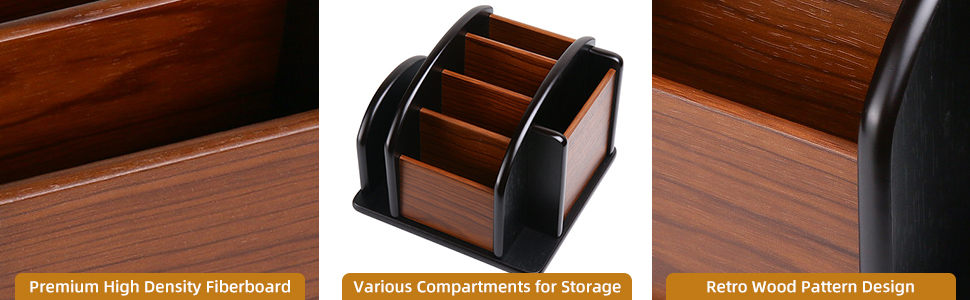 Wood Remote Control Caddy Holder