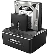 Hard Drive Dock, RSHTECH Aluminum USB 3.0 to SATA Dual Bay External Hard Drive Docking Station fo...