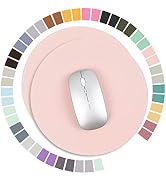 YSAGi 2 Pack Mouse Pads, Ultra Thin Waterproof PU Leather Mouse Pad,Stitched Edges,Works for Comp...