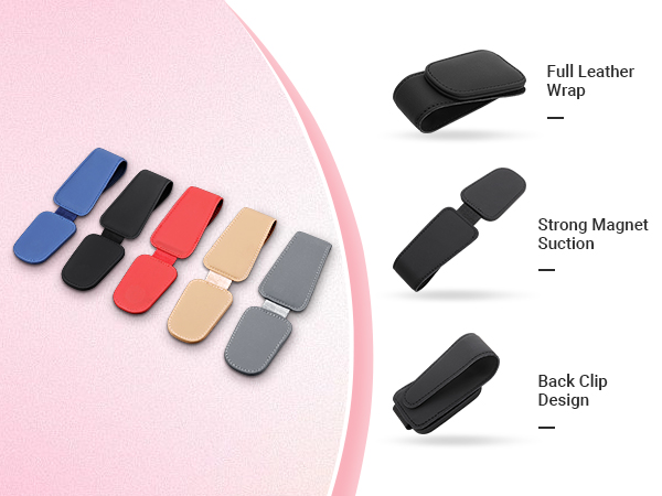 sun visor glasses holder