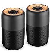 2 Pack YARIKI Air Purifiers for Bedroom with Essential Oil Diffuser,Small Air Purifier with Night...