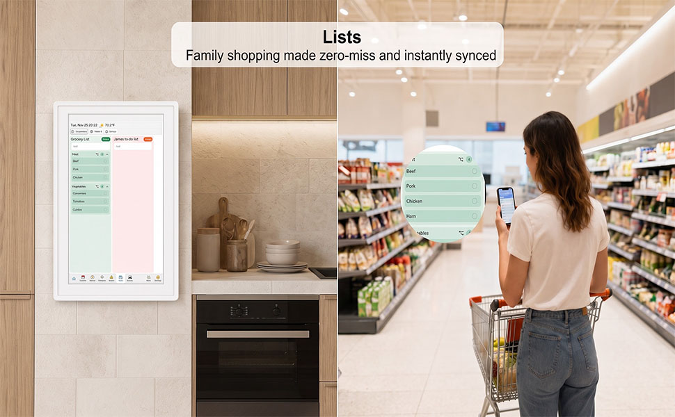 digital calendar lists