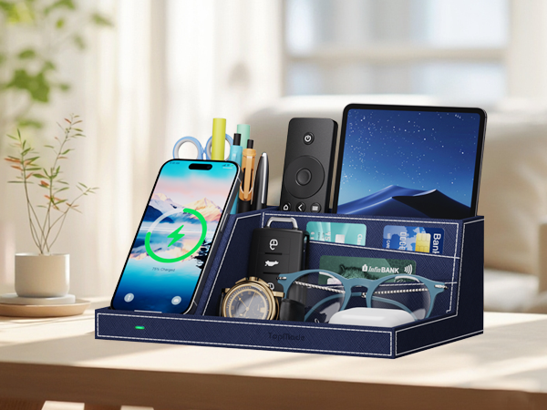Fast Wireless Charger Desk Organizer