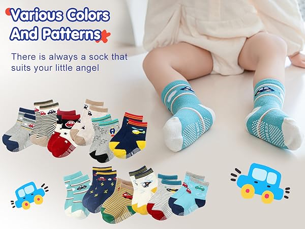 non-slip grips machine washable reinforced toes breathable eco-friendly skin-friendly