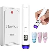 MelodySusie Handheld Cordless UV Nail Lamp with LCD Display &amp; Eye-Protection Cover, P-Art01R Rech...
