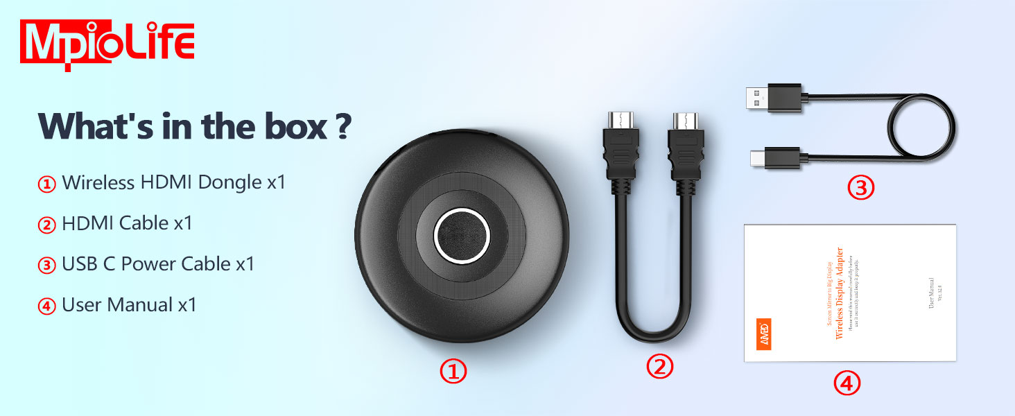 Wireless HDMI Dongle Adapter