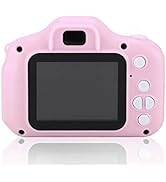 Mini Kids Camera Pink Camera Kids Camera for Girls 2.0in IPS Color Portable Children's Digital Ca...