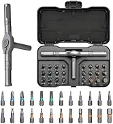 24 in 1 Magnetic Ratchet Screwdriver Set, S2 Steel Bits, DIY Combination Flexible Shaft, Suitable...