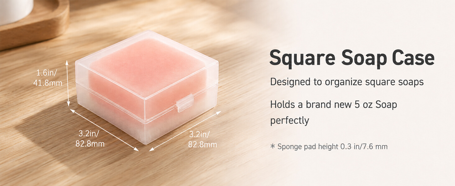 square soap holder