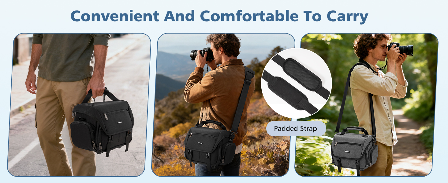 DSLR/SLR/Mirrorless Camera Sling Bag for Photographers