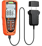 Neoteck 2 in 1 Moisture Meter 19mm Inductive Depth Wood Moisture Meter with ±2% Accuracy Recharge...