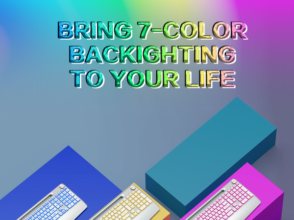 backlit keyboard and mouse