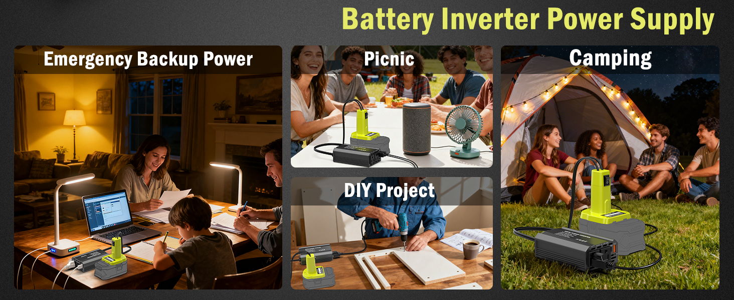 tool battery inverter