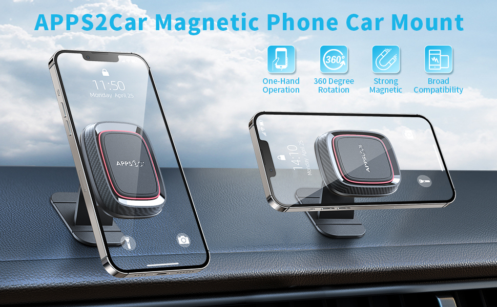 2 pack magnet phone car mount
