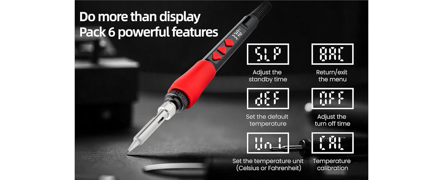 soldering iron digital with soldering wire desoldering pump stand