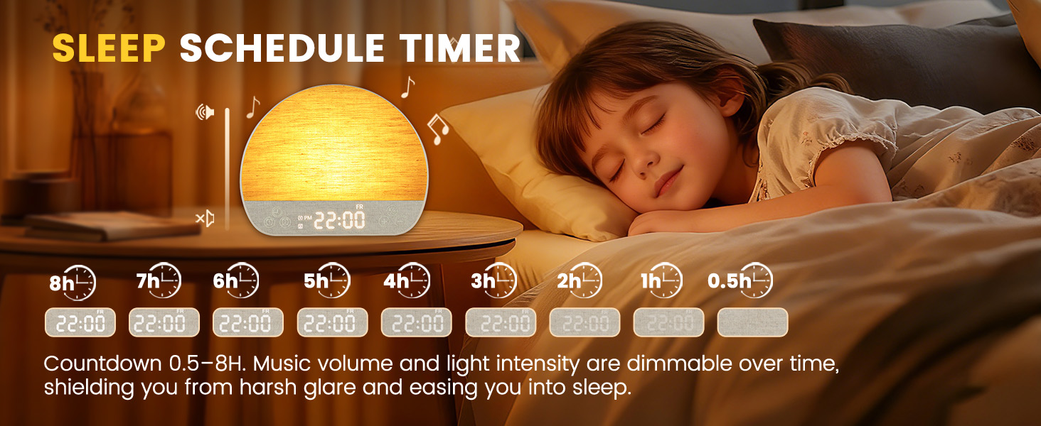light up alarm clock