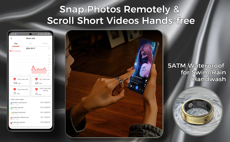waterproof &amp;amp; scroll short videos hands-free
