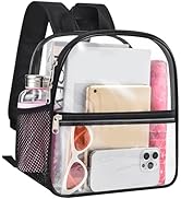USPECLARE Clear Backpack for Stadium Approved 12×6×12, Water proof Clear Bag for Stadium Events a...