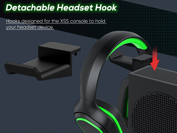detachable headset hook