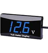 DC 12V Car Digital Voltmeter Gauge - AIMILAR LED Display Voltage Volt Meter for Car Motorcycle (B...