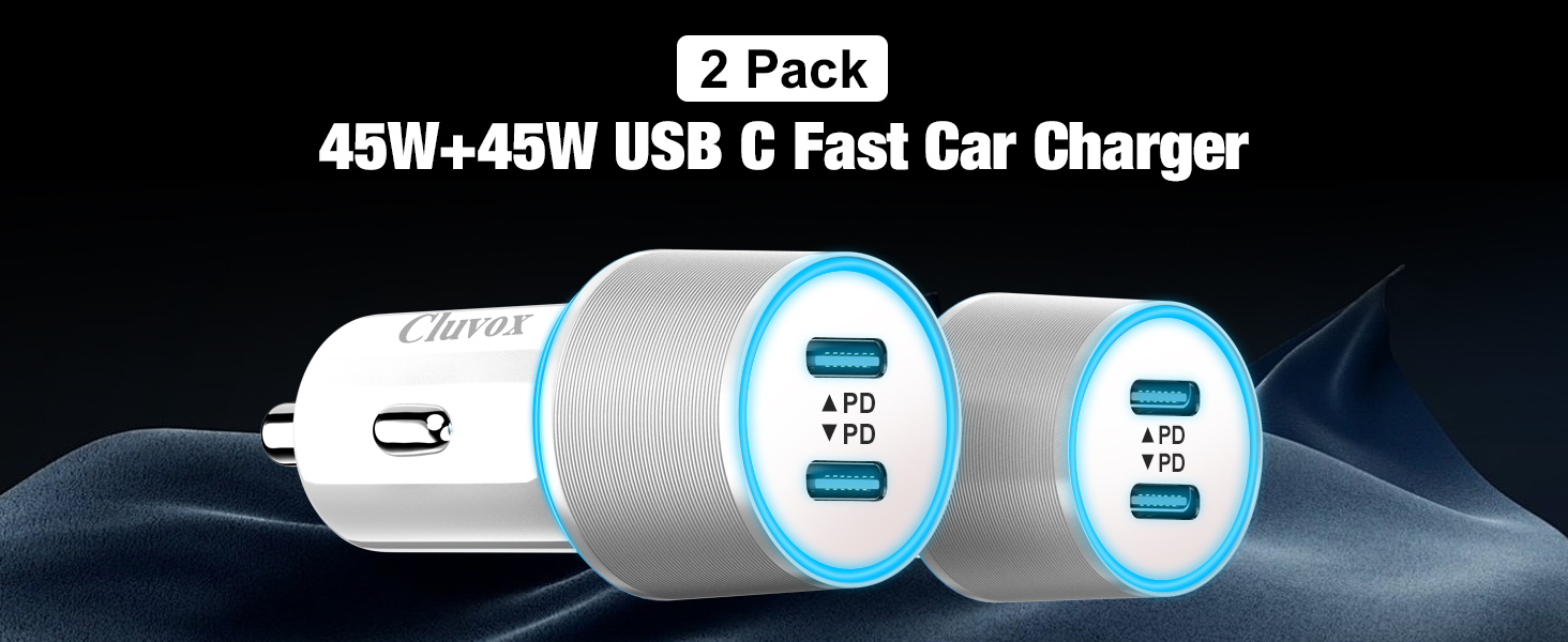 45w super fast car cigarette lighters charger for truck