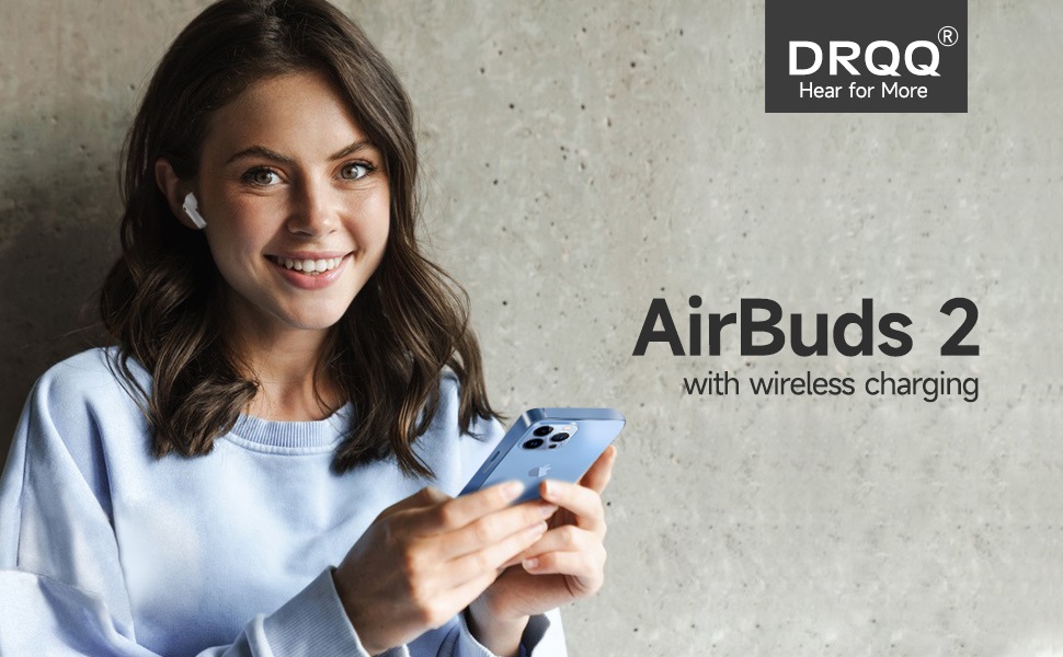 wireless earbuds with wireless harging