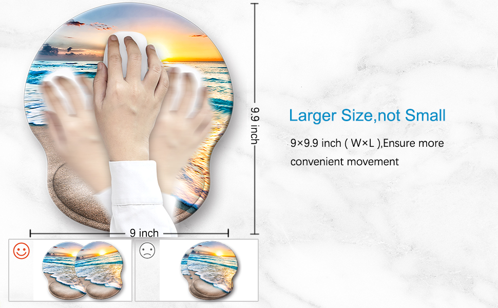 mouse pad with wrist rest