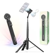 KraftGeek 67" Dual-Sided Magnetic Phone Tripod for iPhone MagSafe,Auto-Open Selfie Stick Tripod w...