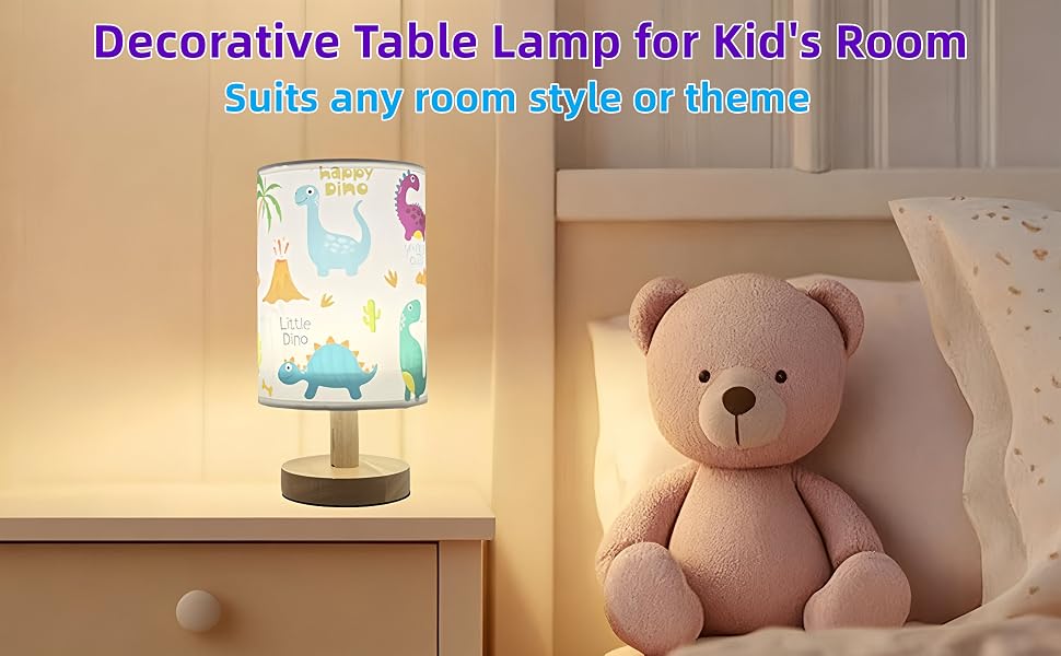 Dinosaur decor lamp for kids bedroom