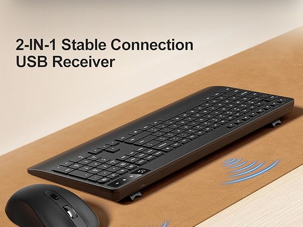 2-IN-1 Stable Connection USB Receiver