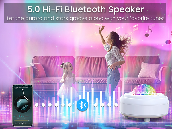galaxy projector with bluetooth