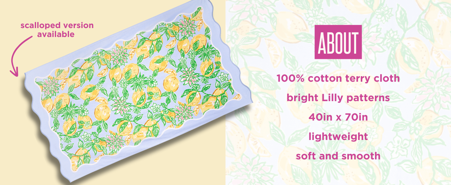 lilly pulitzer beach towel oversized pool terrycloth accessories essentials summer vacation travel